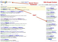 Paid Search listings before Google cookies cleared